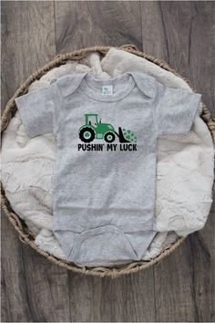 Get your luck on with Pushin' My Luck Shirts! This playful tee is perfect for St. Patrick's Day, featuring a fun play on words. So get your green on and get lucky in style! Heather Gray Green Letter Print T-shirt For Playtime, Green Tops With Letter Print For Playtime, Green Novelty Cotton Top, Green Cotton Novelty Top, Green Graphic Print T-shirt For Playtime, Fun Green Pre-shrunk T-shirt, Green Novelty T-shirt With Funny Print, Green Cotton T-shirt For St. Patrick's Day, Novelty Green T-shirt With Funny Print