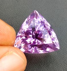 {WHOLESALE DEAL FREE SHIPPING} Bishops'''''' Size:- 17x17mm. 19.3cts. Natural Amethyst Triangle Loop clean Stone. Amethyst for Unequal Pendent, Necklace, Bracelet jewelry. Gemstone:- Natural Amethyst Triangle Loop clean Stone.  Weight:- 19.30Cts. Quality:- Top &Best Quality. Quantity:- 1 Pcs. Dimension:- 17x17mm. Shape:- Triangle shape. Color:- As Seen In Picture. Natural:- Natural Amethyst Triangle Loop clean Stone.  For:- Jewelry Making Craft. Payment Policy ;; We accept payment through PayPal only. Shipping Policy ;; We ship orders daily, excluding Sundays and holidays. All orders are processed and shipped in 1 to 2 Days after receiving the payment. It takes about 14-25 business days to arrive to you On Customer Request FedEx/DHL Service Available If Customer Pay Service Charges.  Pleas Pendent Necklace, Types Of Stones, Triangle Shape, Bracelet Jewelry, Necklace Bracelet, Jaipur, Crafts To Make, Loose Gemstones, Christmas Bulbs