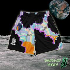 Griz EDM Trippy Psychedelic shorts | Unisex with pockets, 6" inseam, premium quailt and comfort These shorts are the perfect choice for those who need flexibility in their attire. Whether you're hitting the gym, running errands or enjoying an outdoor activity, they'll be your trusty companion. Look good, feel good, and stay comfortable, all with the unisex mesh shorts. *  100% recycled polyester fabric *  Fabric weight: 4.7 oz/yd² (160 g/m²) *  Two-way stretch fabric *  Moisture-wicking material *  Regular fit *  UPF50+ protection *  Elastic waistband *  Fabric is OEKO-TEX 100 standard and Global Recycled Standard (GRS) certified Recycled Polyester Fabric, Mesh Shorts, Plein Air, Running Errands, Short Outfits, Halloween Shopping, Mens Shorts, Stretch Fabric, Fabric Weights