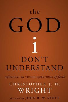 an orange book cover with the words, god 1 don't understand