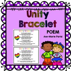 a poster with the words,'untily bracelet poem and an image of