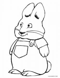 a cartoon rabbit with a backpack on it's back, sitting in front of a white background