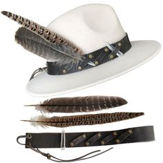 PRICES MAY VARY. Package include: 1pcs 100% genuine leather hat band,2pcs Feather and 1pcs crystal,hat are not included. You can use genuine leather hat band alone,you can also be used with our feathers and crystals. You can also add flowers, stems, card,dried herbs, etc.Absolutely beautiful! Western Hat band size: 58 cm*3 cm(22.8*1.18 in),you can be adjusted in size through a rope. Feather 20-25 cm(7.87-9.84 in) Crystal 3-4 cm(1.18-1.57 in) You can send this hat bands to your friends and family Crystal Hat, Women Cowboy Hat, Feather Hat Band, Cowboy Hat Band, Cowboy Hat Bands, Hat Bands, Western Hat, Leather Hat, Dried Herbs