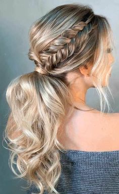 Up Ponytail, Prom Hair Up, Wedding Ponytail, Cute Prom Hairstyles, Dance Hairstyles, Prom Hairstyles For Long Hair, Red Leopard, Long Blonde