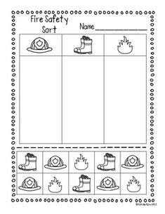 a fire safety worksheet for kids