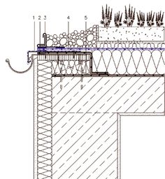 the diagram shows an image of a section of a building that has been constructed into two sections