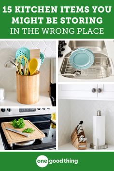 kitchen items you might be storing in the wrong place