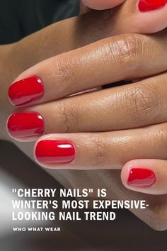 "Cherry Nails" Is Winter's Most Expensive-Looking Nail Trend Beauty Pie