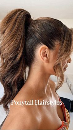 High Ponytail Hairstyles, Fake Hair, Hair Ponytail Styles, Penteado Cabelo Curto, Ponytail Styles, Easy Hairstyles For Long Hair