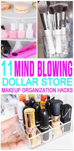 Dollar Store Makeup Organization, Dollar Store Makeup, Eyeshadow Eyebrows