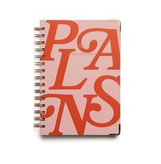 a spiral notebook with the words pa l's on it