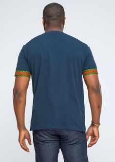 Style #M2001N Our Dashiki T-Shirt is the perfect shirt for this spring and summer. With the ultra soft feel along with the unique center front and sleeve details, this will become your favorite shirt. Stand out for all the right reasons this season! Description:• Comfortable and soft cotton t-shirt • 100% African wax print applique on center front and sleeves• Made in USACare Instruction:Machine wash cold. Use mild detergent.Do not bleach. Hang to dry. Iron if needed Model: Height: 6' | Wear Siz Modern African Clothing, African Inspired Fashion, African Wax Print, Wax Print, African Inspired, Womens Size Chart, African Clothing, Sleeve Detail, Perfect Shirt