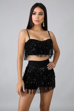 Baile Sorpresa Outfits Quinceanera, Surprise Dance Outfits Quinceanera, Quince Surprise Dance Outfits, Quinceanera Stuff, Tassel Vest, Quincenera Dresses, Cowgirl Halloween, Surprise Dance, Spaghetti Strap Crop Top