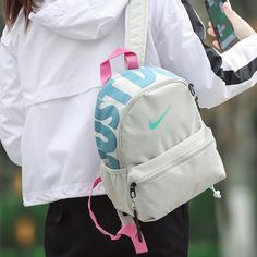 Nike Classic 2020SS Children's Backpack BA5559-104 (Casual/Zipper) Casual White Backpack With Zipper Closure, Casual Sports Standard Backpack, Casual Sports Backpack, Nike Backpack For Daily Use Back To School, Sporty Large Capacity Backpack For Back To School, Nike White Functional Backpack, Nike White Standard Backpack, Nike White Backpack For Everyday Use, White Nike Functional Backpack