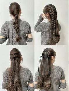 Long Hair, Braids, Hairstyles, Grey, Hair, Plaits