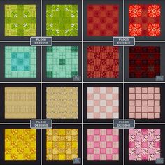 the different patterns and colors of quilts are shown in this chart, which shows how many