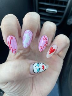 Chappell Roan Nail Ideas, Chappel Roan Nails, Chappell Roan Nails, Bandana Nails, Swag Nails, Nail Inspo, Nails Inspiration, Cute Nails, Nail Designs