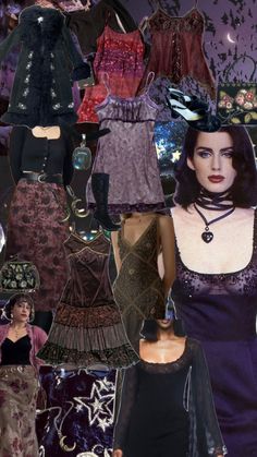 #whimsigoth #whimsygoth #whimsigothfashion #90s 90s Whimsigoth Outfits, Thrift Outfits Ideas, Whimsigoth Outfits, Nana Clothes, Outfits Purple, Goth Outfit Inspo, 90s Whimsigoth, Oui Oui