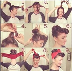 Pin Curls, Short Haircut, Rockabilly Fashion, Retro Hairstyles, Vintage Hairstyles