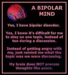 Bipolar Bi Polar, Mental Health Facts, Mental Health Disorders, Mental And Emotional Health, My Chemical, Health Awareness, Mental Health Awareness, Emotional Health