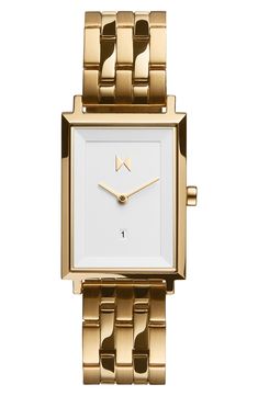 Formal Rectangular Watch With Solid Link Construction, Modern Square Watch With Metal Dial, Modern Rectangular Dial Watch For Work, Modern Formal Watch With Rectangular Links, Modern Rectangular Watch For Formal Occasions, Masonic Watches, Mvmt Watches, Classic Jewelry Pieces, Premium Watches