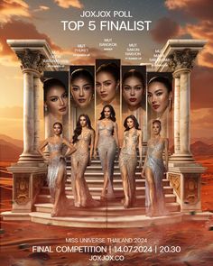 the poster for miss universe thailand