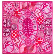 Hermes​ ​"Jeu​ ​de​ ​Soie”​ ​Pink​ ​Twill​ ​90​ ​cm​ ​Scarf​ ​in​ ​Pink silk​ ​ Model:​ ​Jeu​ ​de​ ​Soie The​ ​Hermès​ ​"Jeu de soie”​ ​scarf,​ ​designed​ ​by​ ​Gianpaolo​ ​Pagni,​ ​pays​ ​homage​ ​to...Paris,​ ​Made​ ​in​ ​France” Dimensions​ ​:​ ​90x90​ ​cm​ ​(35.4x35.4​ ​inches) Reference:​ ​101560 General​ ​condition:​ ​9/10 Please​ ​note​ ​that​ ​the​ ​scarf​ ​is​ ​from​ ​the​ ​sales In​ ​excellent​ ​close​ ​to​ ​new​ ​condition French Scarf, Horse Motif, Cashmere Throw, Modernist Jewelry, Kelly Bag, Vintage Hermes, Hermes Bags, Grace Kelly, Pink Silk