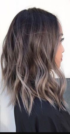 Gray Blending Balayage, Camouflage Grey Hair, Ashy Blonde Hair, Rambut Brunette, Ash Brown Hair Color, Ash Hair, Ashy Blonde, Ash Brown Hair, Ash Hair Color