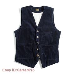 eBay      100% Brand New and High Quality * Condition: 100% Brand New * Color:black * Size:Asian * Package:1pc vest (without any accessories ）    Please note: 1.Please allow a little error due to manual measurement. 2.The color maybe a little difference because of the light,screen reflection etc. 3.If you are not sure what size to choose, you can tell us your height and weight, we will recommend the right size for you.       Note As different computers display colors differently, the color of th Vintage Streetwear Men Outfits, Vintage Streetwear Men, Mens Vintage Vest, Men Minimalist Fashion, Men Waistcoat, Men Street Fashion, French Workwear, Streetwear Fall, Preppy Mens Fashion