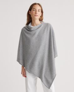 Mongolian Cashmere Poncho Poncho Outfit, Contemporary Wardrobe, Cashmere Poncho, Knitted Cape, Knit Poncho, Cashmere Sweater Women, Cashmere Yarn, Womens Cashmere, Collar Blouse