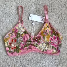 Spell Blue Skies Bralette, Brand New With Tags. Bundle Discount Only Applies If Bundled With Spell. Spring Triangle Top Bra, Feminine Summer Bra With Padded Cups, Spring Feminine Bra With Adjustable Straps, Feminine Bra With Adjustable Straps For Spring, Spring Feminine Bra With Floral Print, Feminine Spring Bra With Floral Print, Feminine Beach Bra For Spring, Feminine Floral Print Bra For Spring, Summer Floral Print Fitted Bra