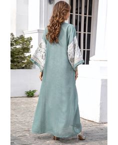 Get 10% off now! Buy modest batwing sleeve maxi women muslim abaya dress at cheap price online. Free stable shipping and pro custom service since 2009. Long Sleeve Green Abaya For Spring, Long Sleeve Abaya For Beach Eid, Long Sleeve Abaya For Eid Beach Occasion, Long Sleeve Abaya For Beach And Eid, Green Long Sleeve Abaya For Spring, Spring Green Long Sleeve Abaya, Casual Long Maxi Dress For Eid, Spring Long Modest Kaftan, Long Green Spring Abaya