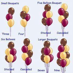 a bunch of balloons that are in different colors