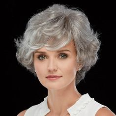 Category:Synthetic Wig; Gender:Women's; Wig Type:Natural Wigs; Occasion:Christmas Gifts,Birthday,Vacation,Party / Evening,Daily Wear; Age Group:Adults; Color Shade:Gray,Dark Brown; Hair Material:Synthetic Hair; Cap Construction:Machine Made; Texture:Curly; Length:Short; Features:Fluffy,Comfortable,Fashion,Easy to Carry,Soft; Heat Resistant:Yes; Listing Date:12/12/2023; Cap Circumference:; Front to Back:; Nape of Neck:; Side to Side Across Forehead:; Side to Side Over Top:; Temple to Temple Acros Fluffy Wig, Short Wavy Wig, Sweeping Bangs, Grey Wig, Halloween Wigs, Natural Wigs, Beautiful Wigs, Short Wavy, Shades Of Blonde