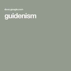 the words gudenism written in white on a gray background