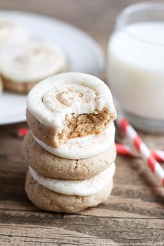 several cookies stacked on top of each other