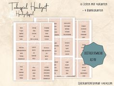 this is a printable table plan for a wedding or special event with the names and date