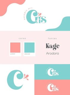 the logos for some type of products are in different colors and font styles, but they have