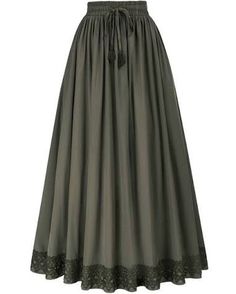 Long Flowy Skirt, Clueless Outfits, Cottagecore Outfits, Pretty Skirts, Cottagecore Style, Long Skirts For Women, Long Maxi Skirts, Long Skirts, Skirt With Pockets