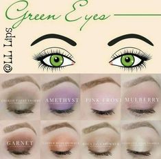 Make Up Yeux, Makeup Looks For Green Eyes, Hair Green Eyes, Girl With Green Eyes, Hooded Eye Makeup