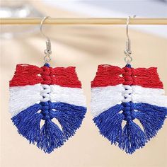 Design: The Earrings Are Designed In The Ethnic Style,Woven In Rainbow Colors,Fashionable And Unique.A Variety Of Styles, A Variety Of Choices, To Meet All Your Aesthetics. High Quality: Earrings Are Made Of Cotton Tassels, Made Into A Beautiful Full Of Bohemian Style Tassel Earrings, And A Variety Of Colors To Choose From, Make You Look More Beautiful, Charming And Confident. Soft And Comfortable,Hand-Woven.Compliments. Wearing Occasions: These Fashion Tassel Earring Belongs To Bohemian Style, Bohemian Blue Fringe Tassel Earrings, Blue Bohemian Tassel Earrings, Traditional Fringe Earrings For Beach, Blue Fringe Earrings For Festivals, Blue Tassel Beach Earrings, Adjustable Tassel Earrings For Vacation, Summer Festival Tassel Earrings, Bohemian Blue Tassel Earrings For Summer, Blue Bohemian Tassel Earrings For Summer