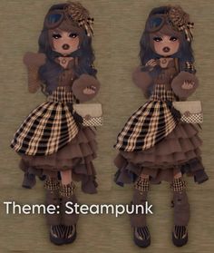 dti Steampunk Outfits Royale High, Dti Steampunk Outfit Ideas, Detailed Dti Outfits, Time Travel Aesthetic Outfits, Dress To Impress Roblox Game Outfit Ideas Theme Steampunk, Steampunk Fashion Dress To Impress, Lolíta Outfits Dti Free, Dti Clothing Combo, Dti Fashion Desighner