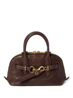 Fall Luxury Bags, Brown Miu Miu Bag, Miu Miu Brown Bag, Miu Miu Leather Bag, Unique Designer Bags, Miu Miu Shoulder Bag, Brown Purse