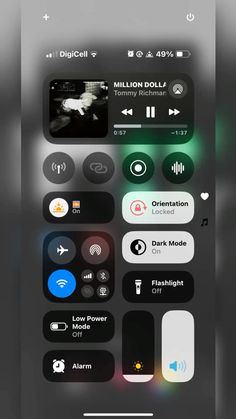 an iphone screen with various buttons and icons on the phone's side, including one button
