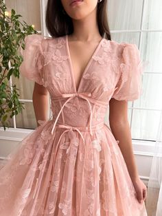 Rosette Papillon Midi Dress | Teuta Matoshi Fairytale Dress Princesses, Unrealistic Dresses, Fairytale Dress Aesthetic, Teuta Matoshi Gown, Virgo Fashion, Bridgerton Ball, Princess Dress Fairytale, Worli Painting, Wardrobe Aesthetic