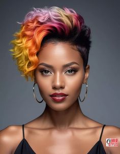 Female Fade Haircut Short Hair, Short Black Hairstyles Natural Hair, Natural Haircuts, Party Make-up, Short Hair Black