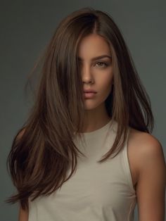 Brown Hair Trends, Red Hair Trends, Rambut Brunette, Summer Hair Trends, Long Hair Trends, Layered Haircuts With Bangs, Asymmetrical Hairstyles, Hairstyles For Layered Hair, Long Layered Haircuts