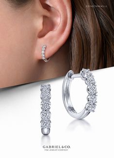 14K White Gold 15mm Diamond Huggie Earrings EG14234W45JJ #GabrielNY#UniqueJewelry #FineJewelry#GabrielAndCo #FineJewelry#FashionJewelry#UniqueJewelry#GiftIdeas #DiamondJewelry #Jewelry #gabrieljewelry#UniqueGifts  #Jewelry #Design#HandcraftedJewelry #Elegance #DiamondEarrings#UniqueEarrings #WhiteGoldEarrings#WhiteGoldFashionEarrings #GoldEarrings #FashionHuggie#HuggieEarrings #GoldHuggie #GoldHuggieEarrings#DiamondHuggie#UniqueHuggie #Huggie#HuggieEarring #14k#14kWhiteGold#14kWhiteGoldEarrings Luxury Diamond Matching Earrings For Everyday, Luxury Diamond Jewelry With Lever Back Ear Wires, Crazy Earrings, Gabriel Jewelry, Funny Earrings, Diamond Huggie Earrings, Diamond Huggies, Ad Campaigns, White Gold Earrings