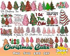 christmas cake svg clipart