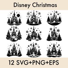 Christmas Castle, Castle Svg, Castle Christmas, Mickey Svg, Shirt Silhouette, Holiday Svg, Group Shirts, Disney Castle, Diy Cricut